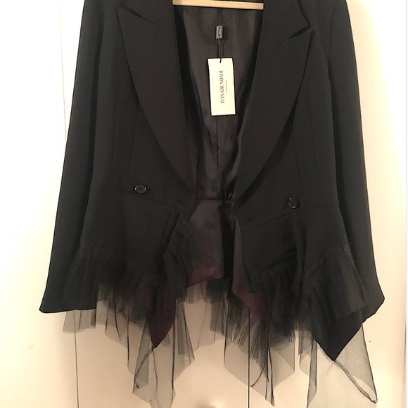 Ivan Grundahl beautiful black jacket with tool bottom never worn. - Picture 3 of 12